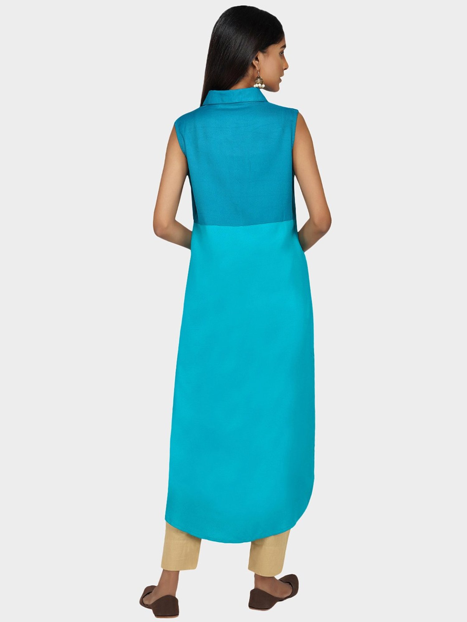 Paislei Green Viscose Kurta