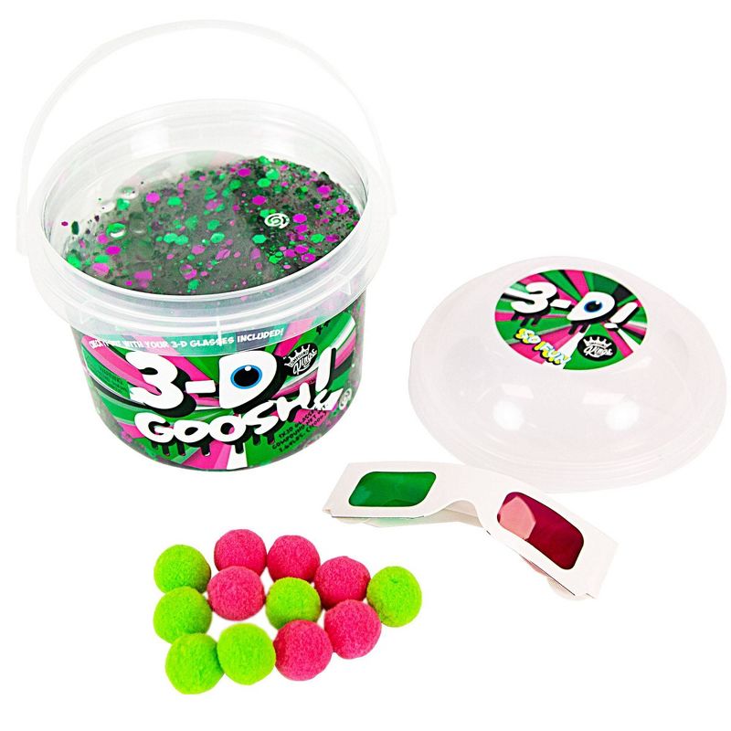 Compound Kings 3D Goosh Bucket Pink & Green with Glasses