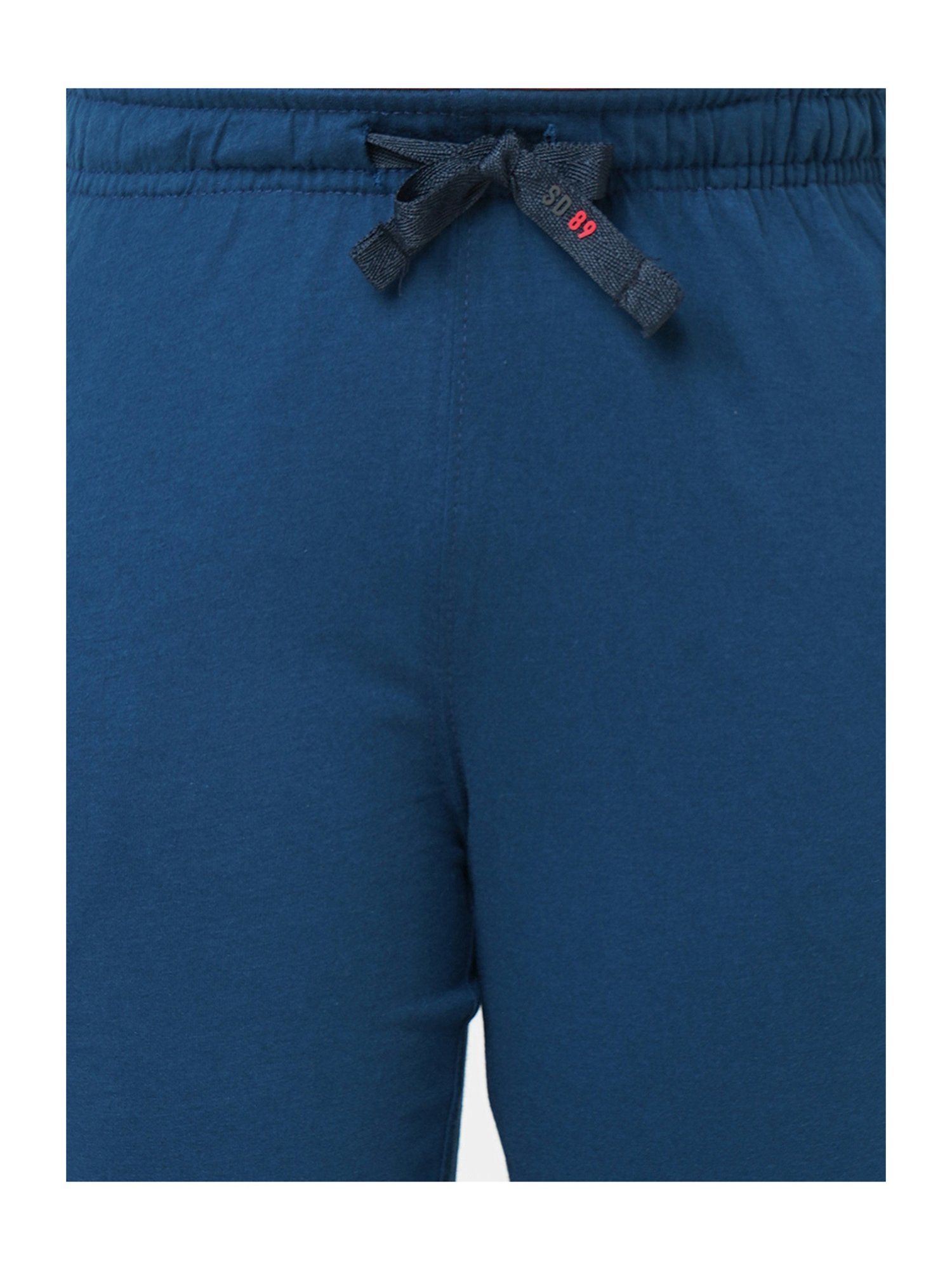 Sweet Dreams Kids Navy & Teal Printed Full Sleeves T-Shirt with Pyjamas