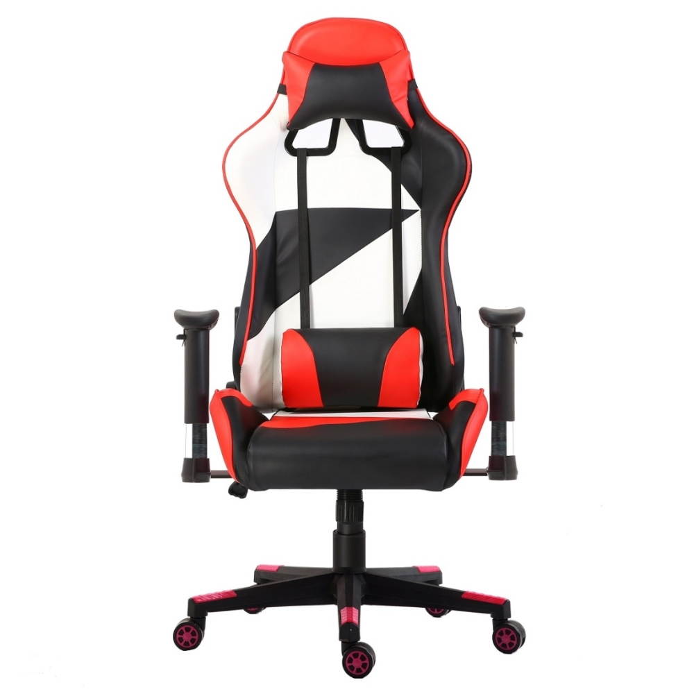 ViscoLogic LIBERTY Gaming Chair Racing Entertainment Video Game Chair Ergonomic Backrest and Seat Height Adjustment Computer Chair with Pillows Recliner Swivel Rocker Headrest and Lumbar Tilt E-Sports