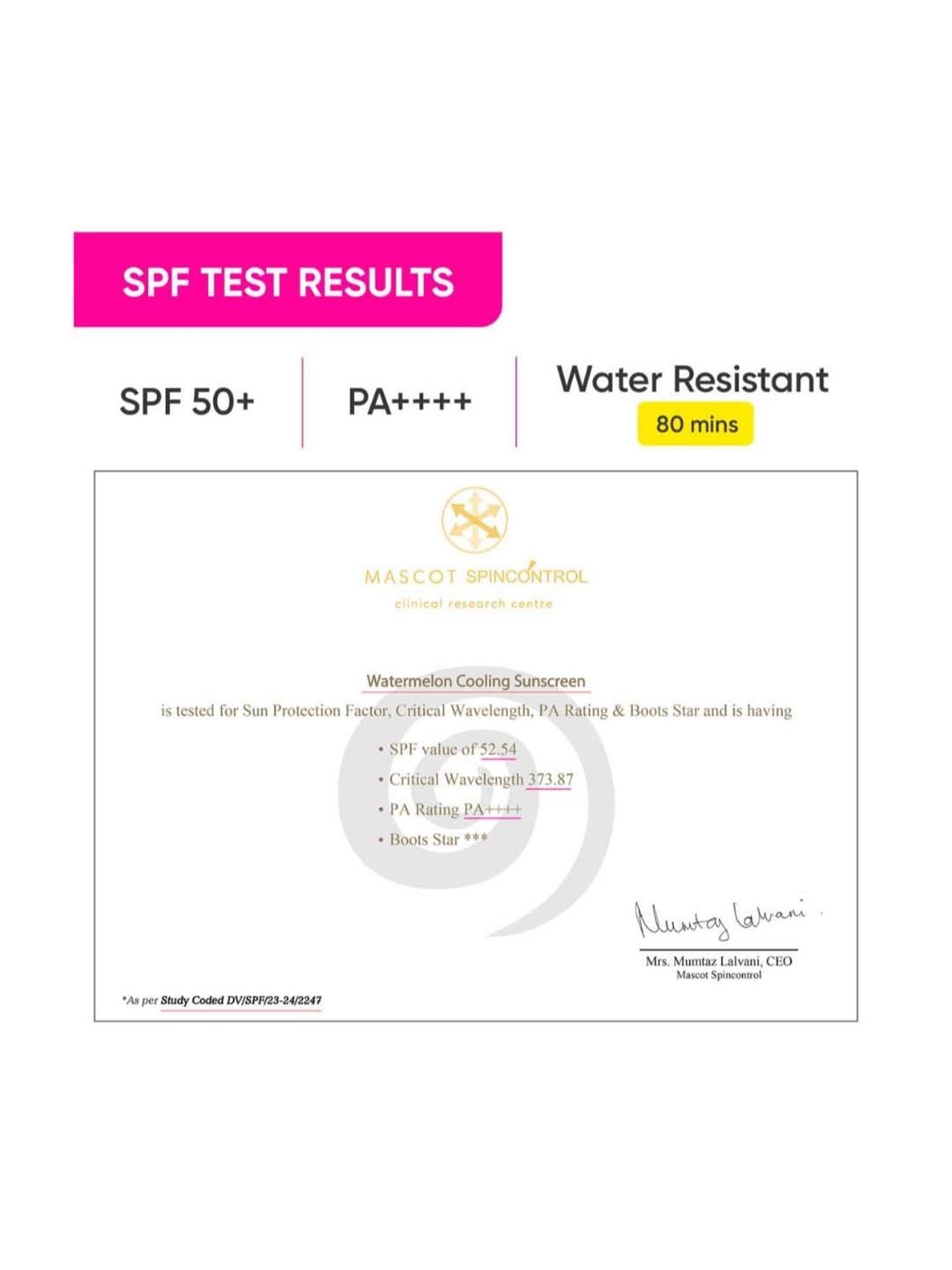 Dot & Key Watermelon Hyaluronic Sunscreen with SPF 50 PA+++ - 80 gm