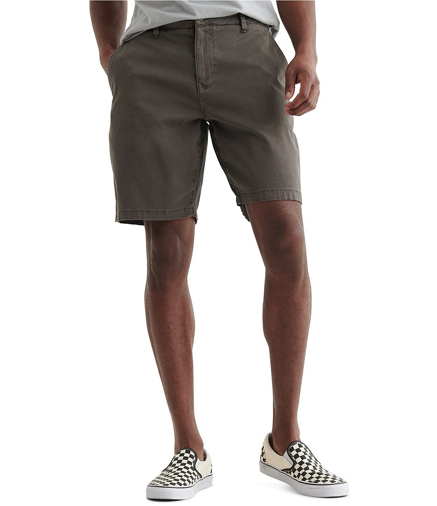 Lucky Brand Stretch Flat Front 9#double; Inseam Shorts