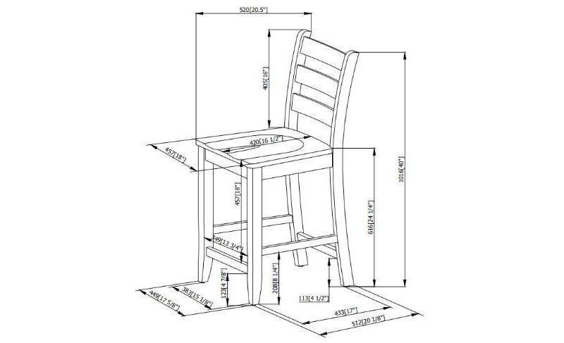 Bonham Counter Height Barstool Gray - Powell Company