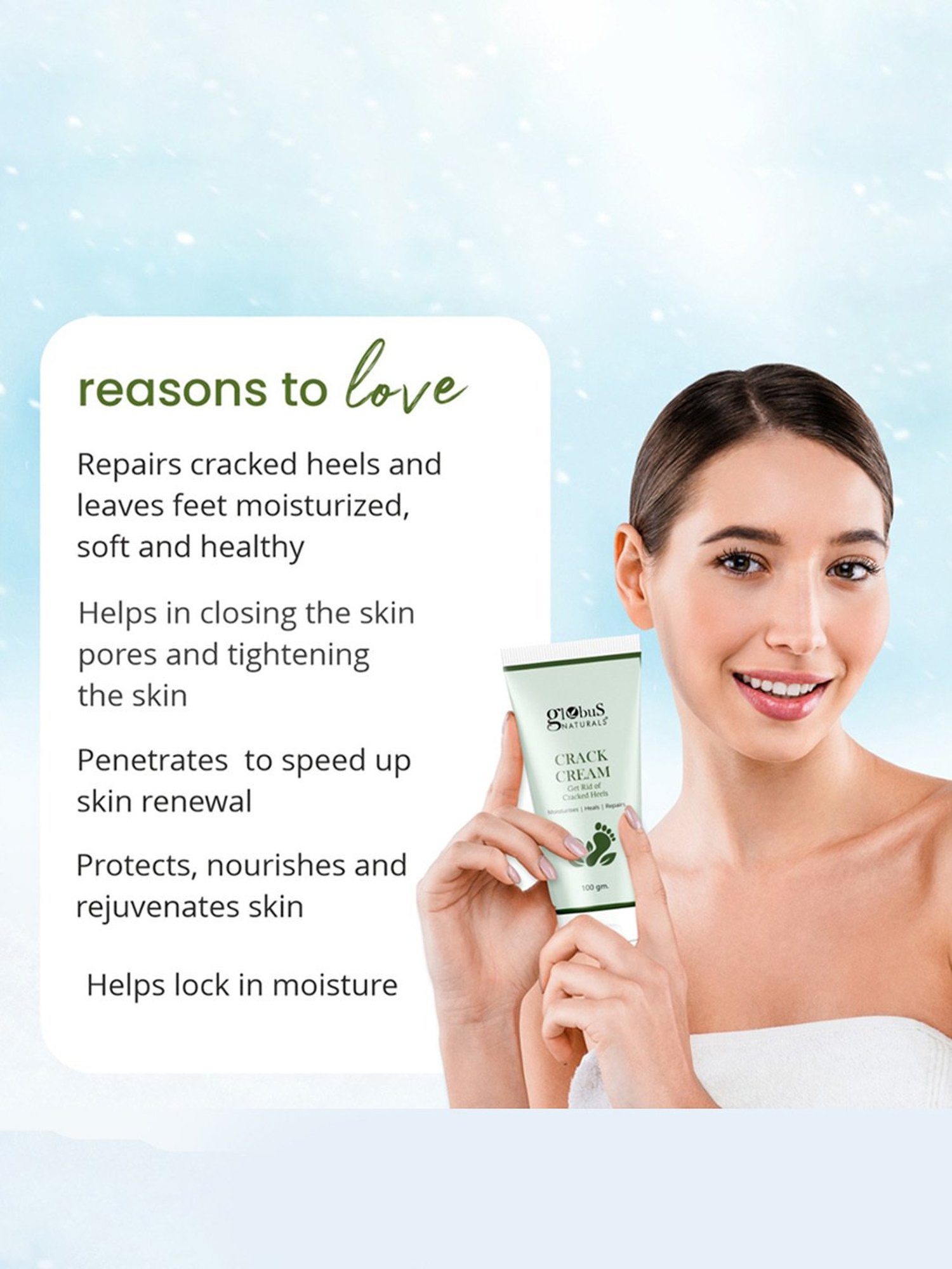 Globus Naturals Crack Cream - Pack of 4