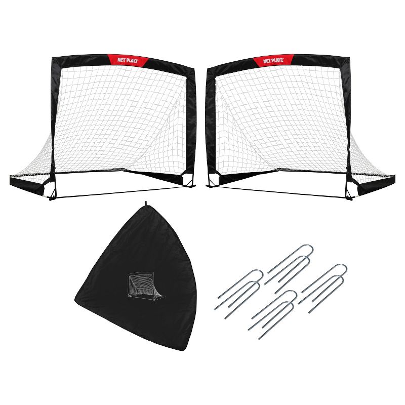 Net Playz Fold Up Soccer Goal, Set of 2