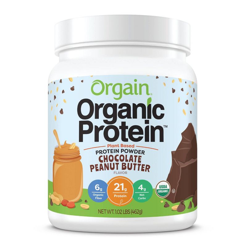 Orgain Organic Protein Plant Based Powder - Chocolate Peanut Butter - 16.3oz
