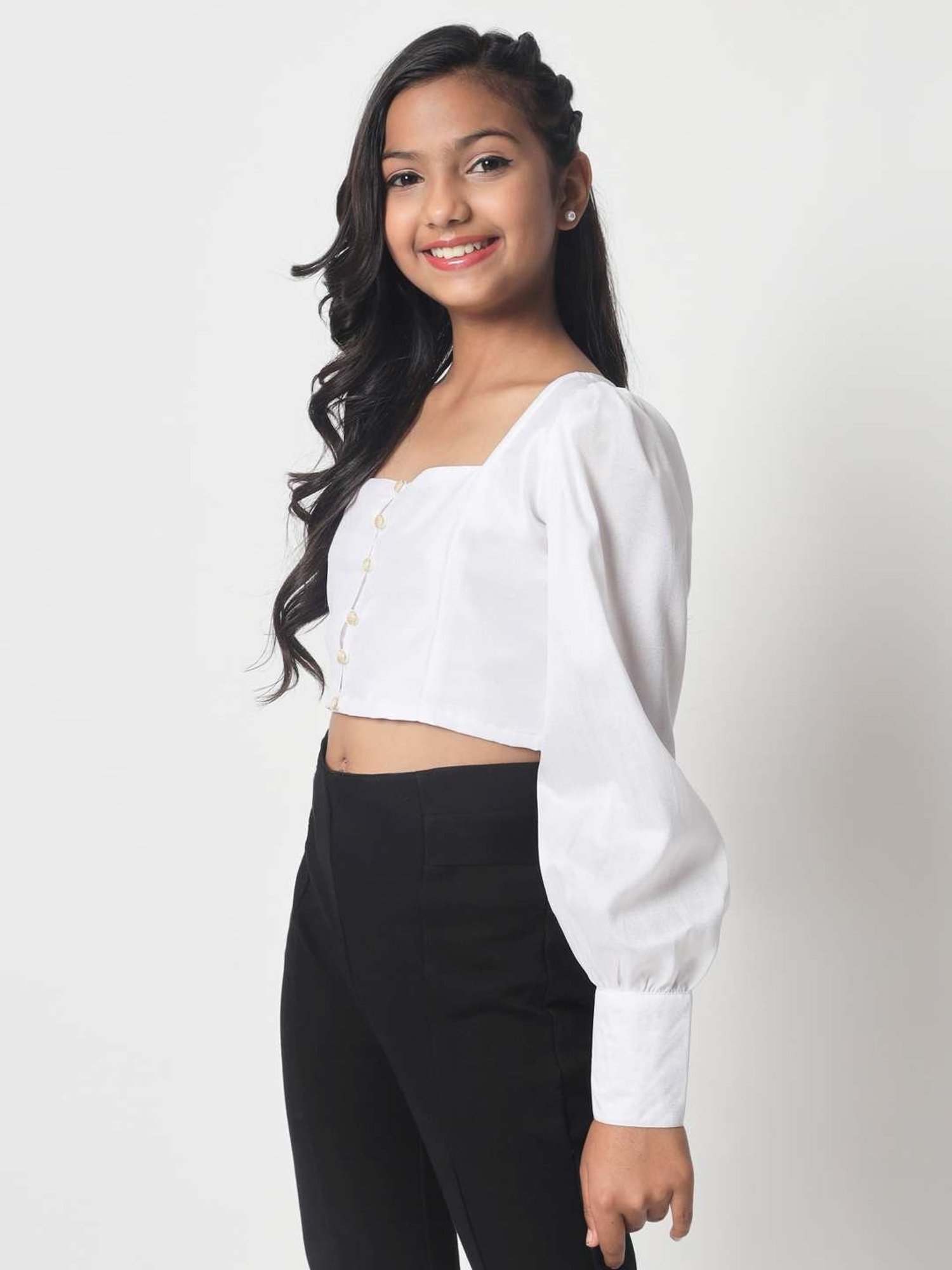 Tiny Girl Kids Pink Solid Top