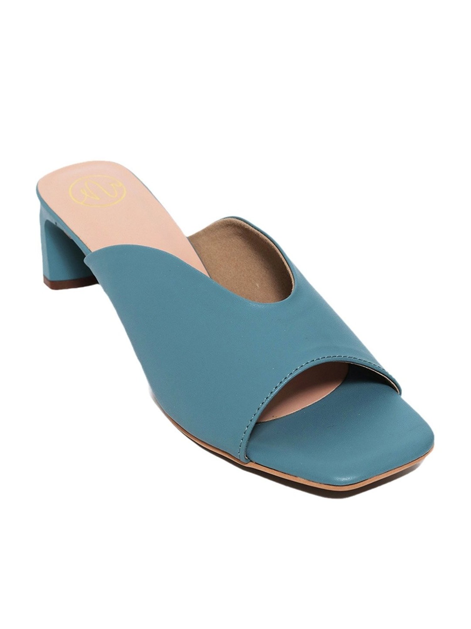 NR by Nidhi Rathi Women's Turquoise Casual Sandals