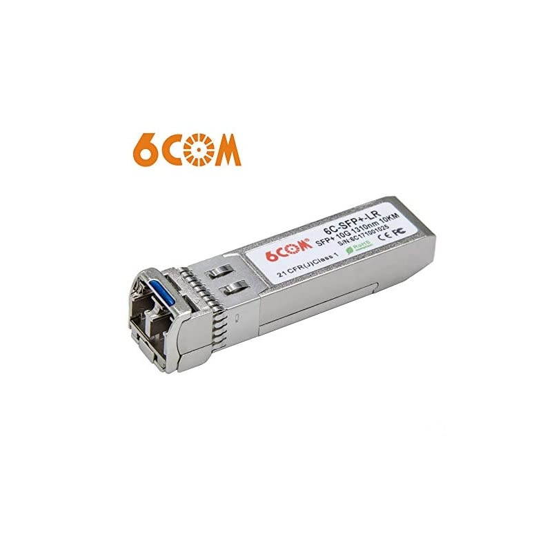 10G SFP+ Transceiver 10GBaseLR LC SingleMode Module for Cisco SFP10GLR Meraki MASFP10GBLR Ubiquiti UFSM10G Mikrotik DLink Supermicro Netgear DDM 1310nm 10km