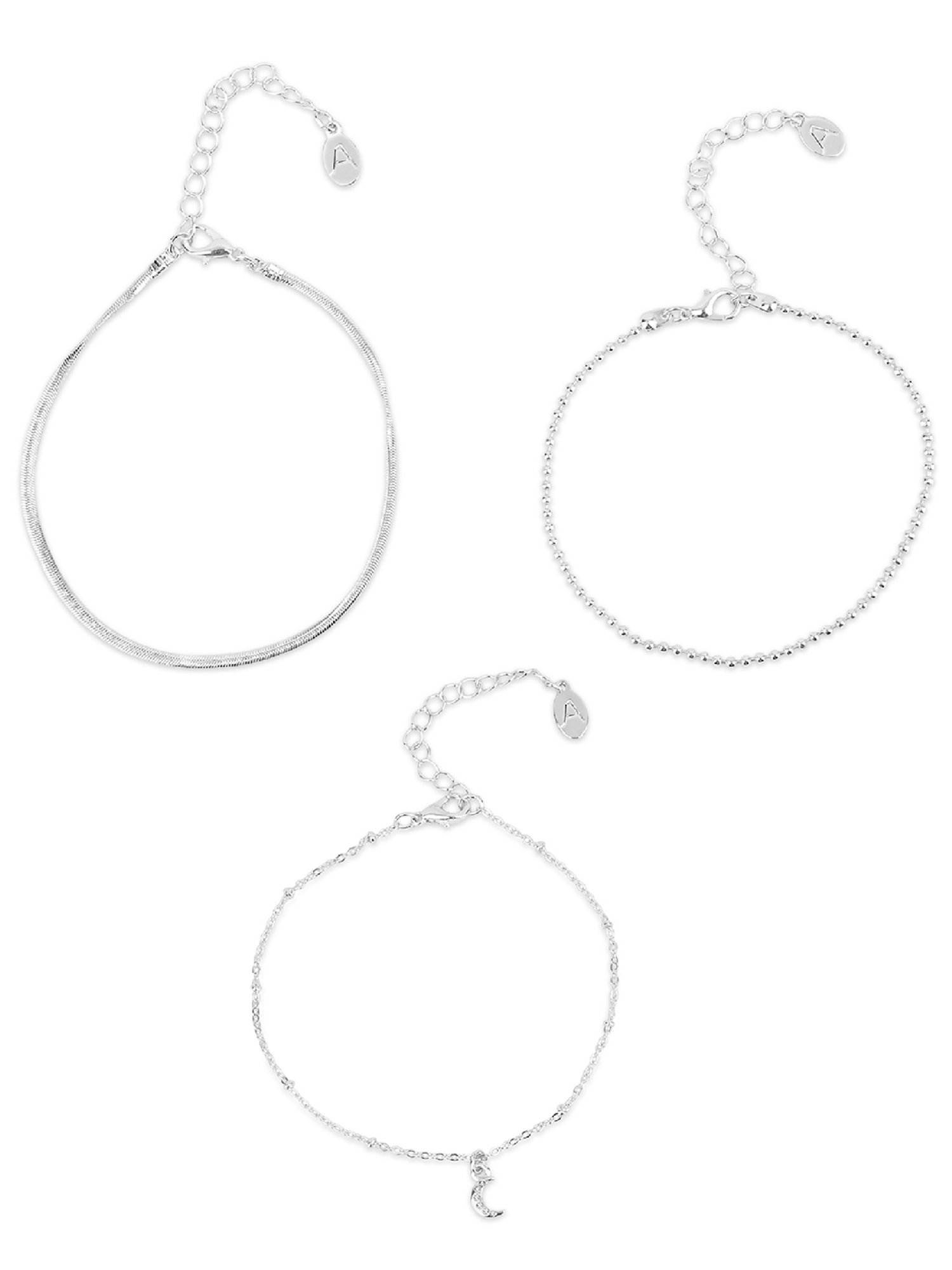 Teejh Roma Coin Silver Oxidized Ghungroo Anklets