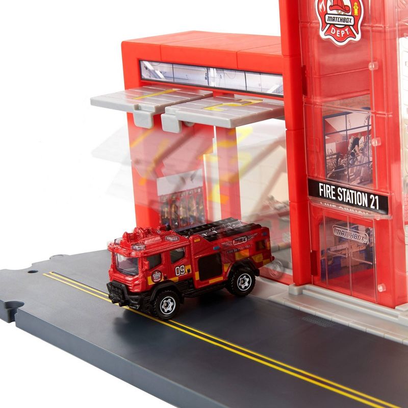 Matchbox Action Drivers Matchbox Fire Station Rescue Playset