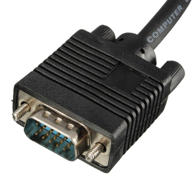 5M LONG SIZE 15FT 15 PIN SVGA VGA ADAPTER MONITOR M/M Male To Male Cable CORD -
