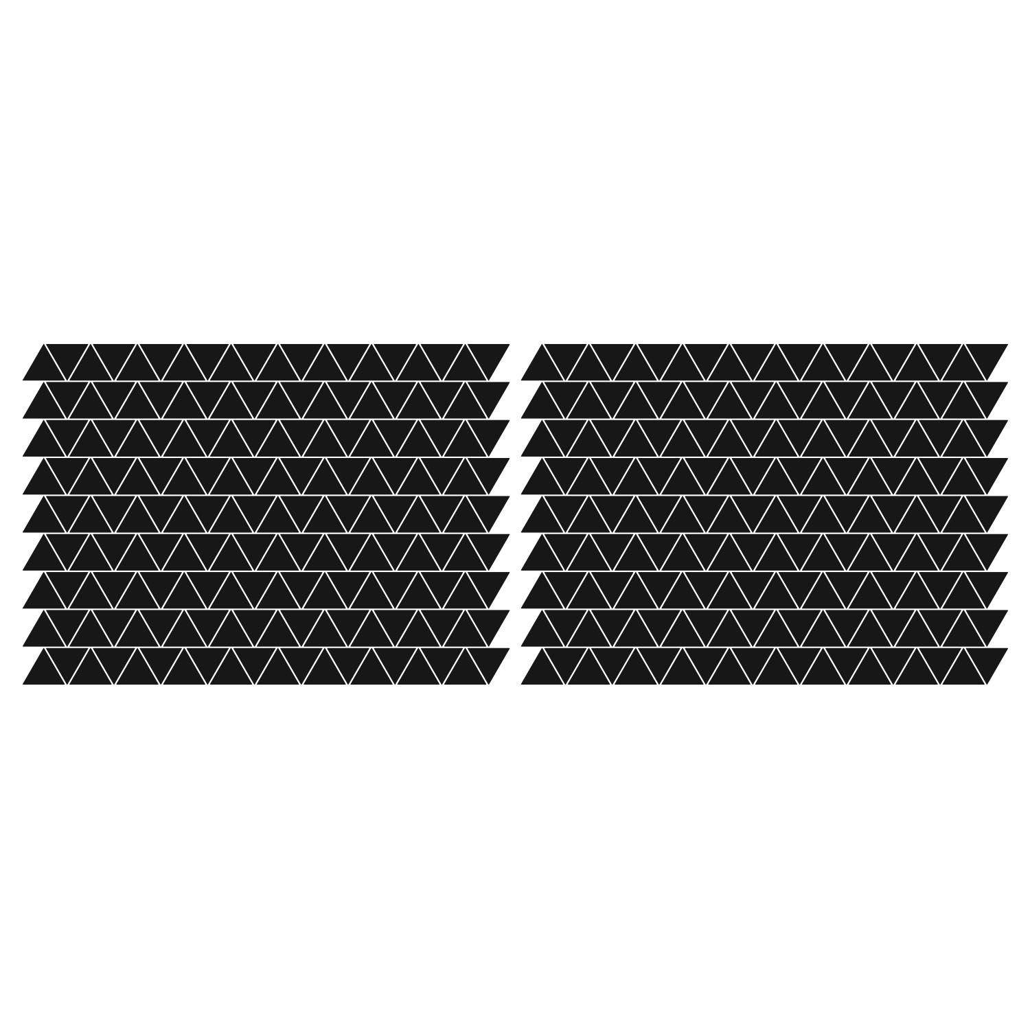 LiteMark 2 Inch Black Removable Triangle Decals - Pack of 84
