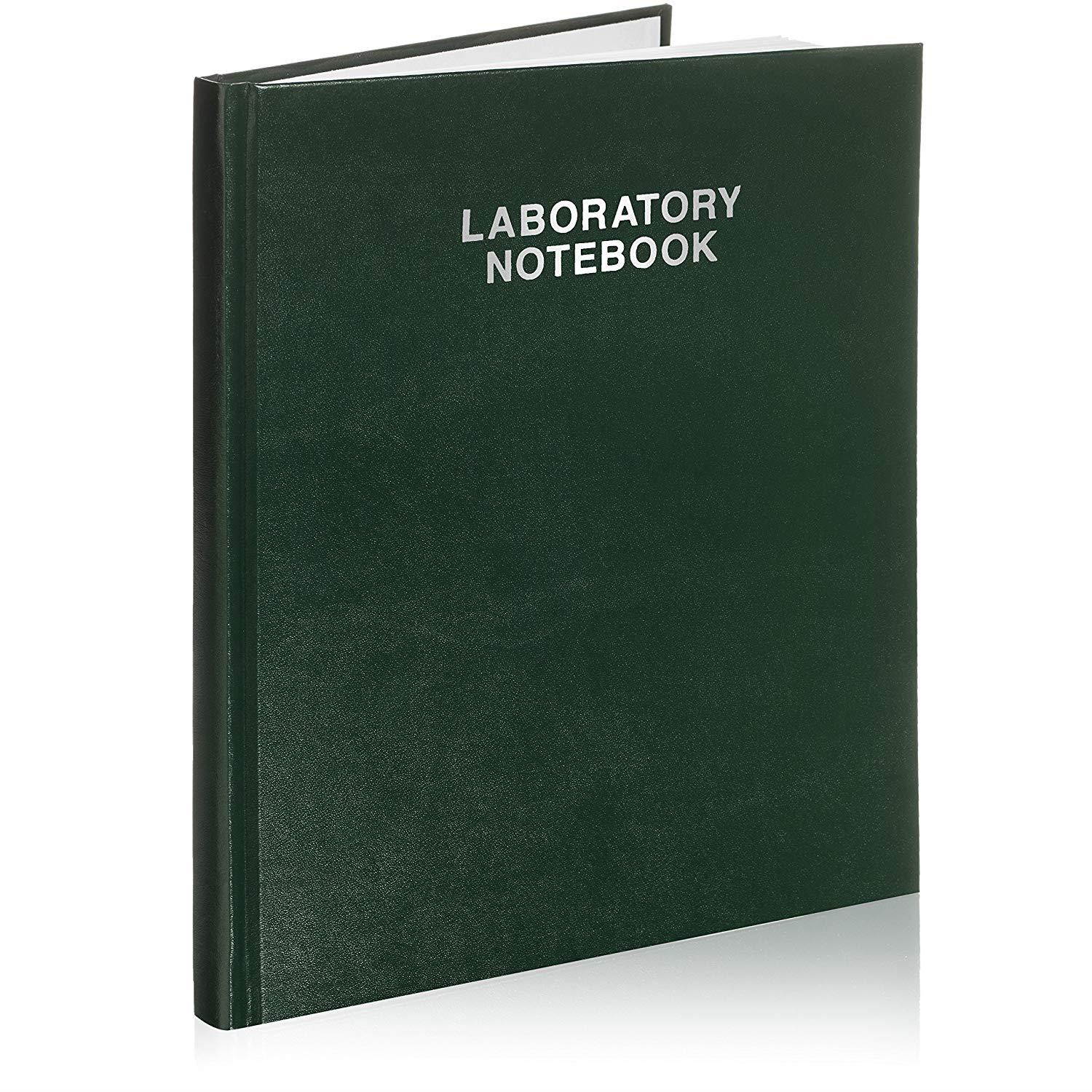 Scientific Notebook Company, Laboratory Notebook, 96 Pages 3001HC Green Hard Cover