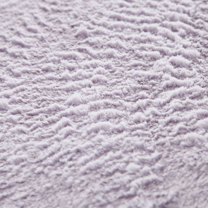 Faux Fur Rolling Computer Task Chair Lavender - Urban Shop