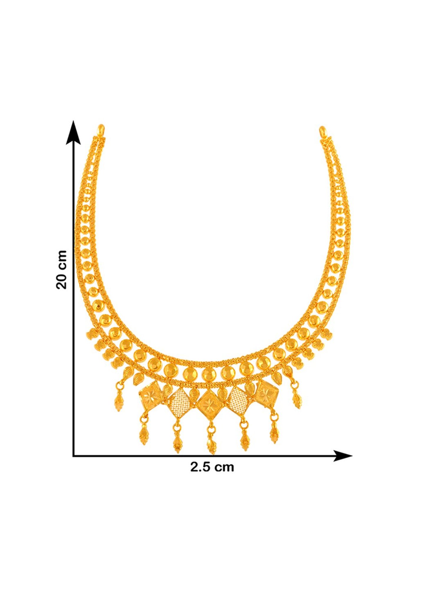 CKC Repouss&iquest; Work Rudraksha Gold Extender Neck Chain: Spiritual Elegance