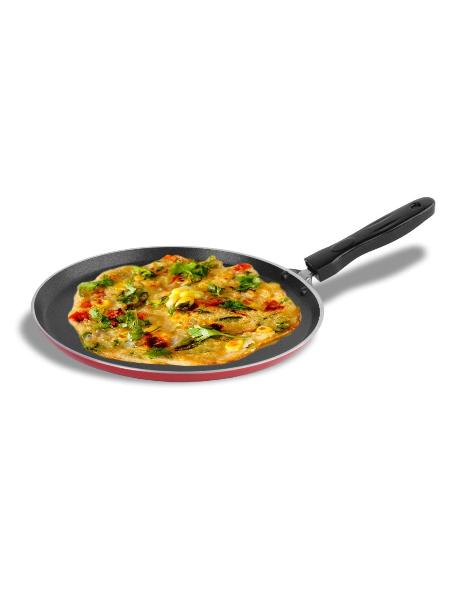 Sumeet Gold Series Pre Seasoned Cast Iron Concave Tawa for Roti 27cm 1.8kg, Gas & Induction-Friendly