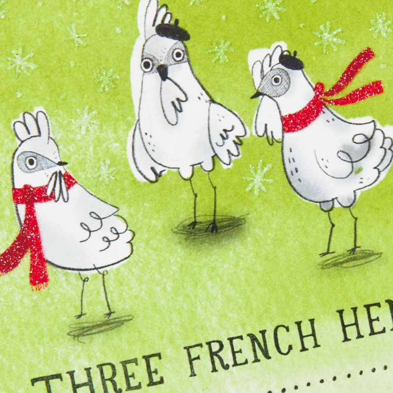 8ct Hallmark Studio Ink Three French Hens Boxed Cards