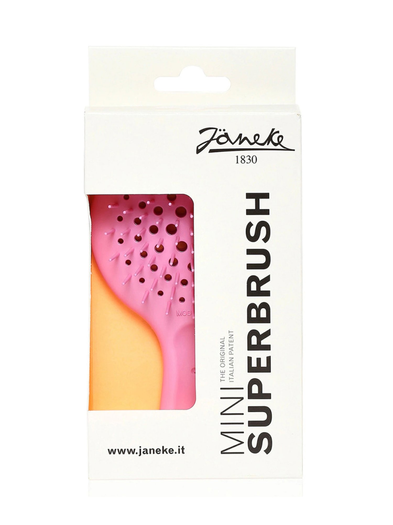 Janeke 1830 Professional Pink Silicone Bag Hairbrush