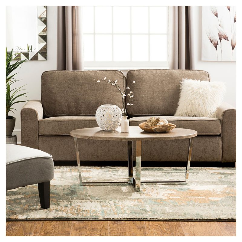 Gray Geometric Woven Area Rug 5'X7' - Karastan