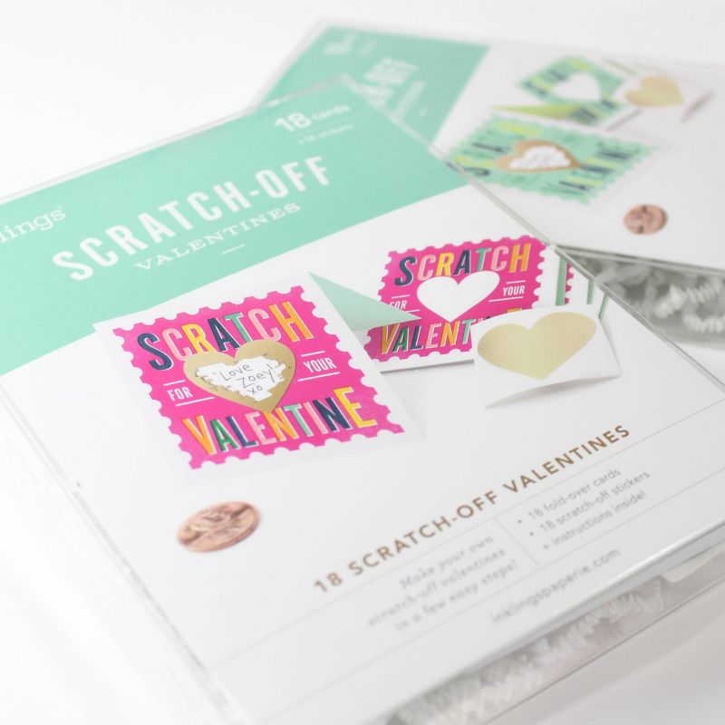 Valentines Scratch-Off Card Pink
