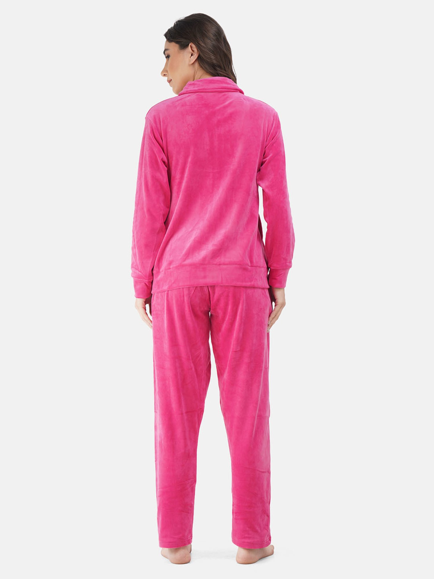 KOI SLEEPWEAR Dark Pink Sweatshirt With Pyjamas