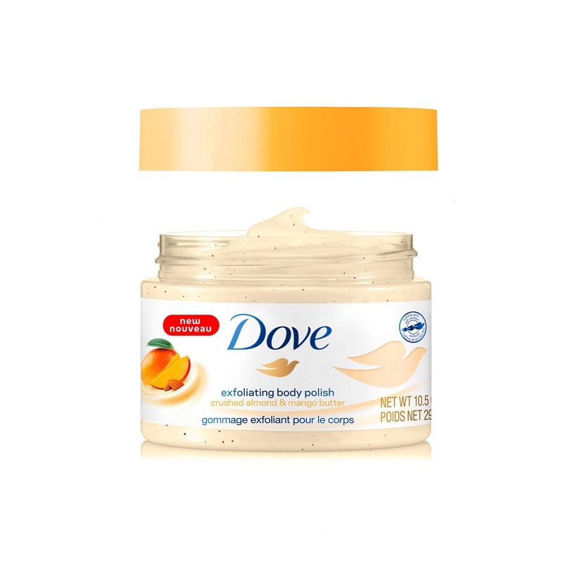 Dove Crushed Almond & Mango Butter Exfoliating Body Polish Scrub - 10.5  fl oz