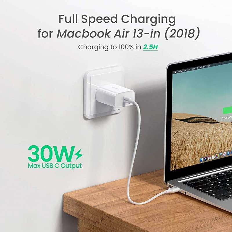 USB C Charger 30W PD Fast Charger Wall Type C Power Delivery for iPad Pro Samsung Galaxy S21 S21+ Note20 Note10 S10 iPhone 12 Mini 12 Pro Max 11 Pro Max AirPods Pixel LG V50 ThinQ