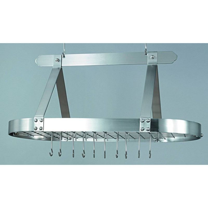 Range Kleen Pot Rack Bookshelf - Stainless Steel