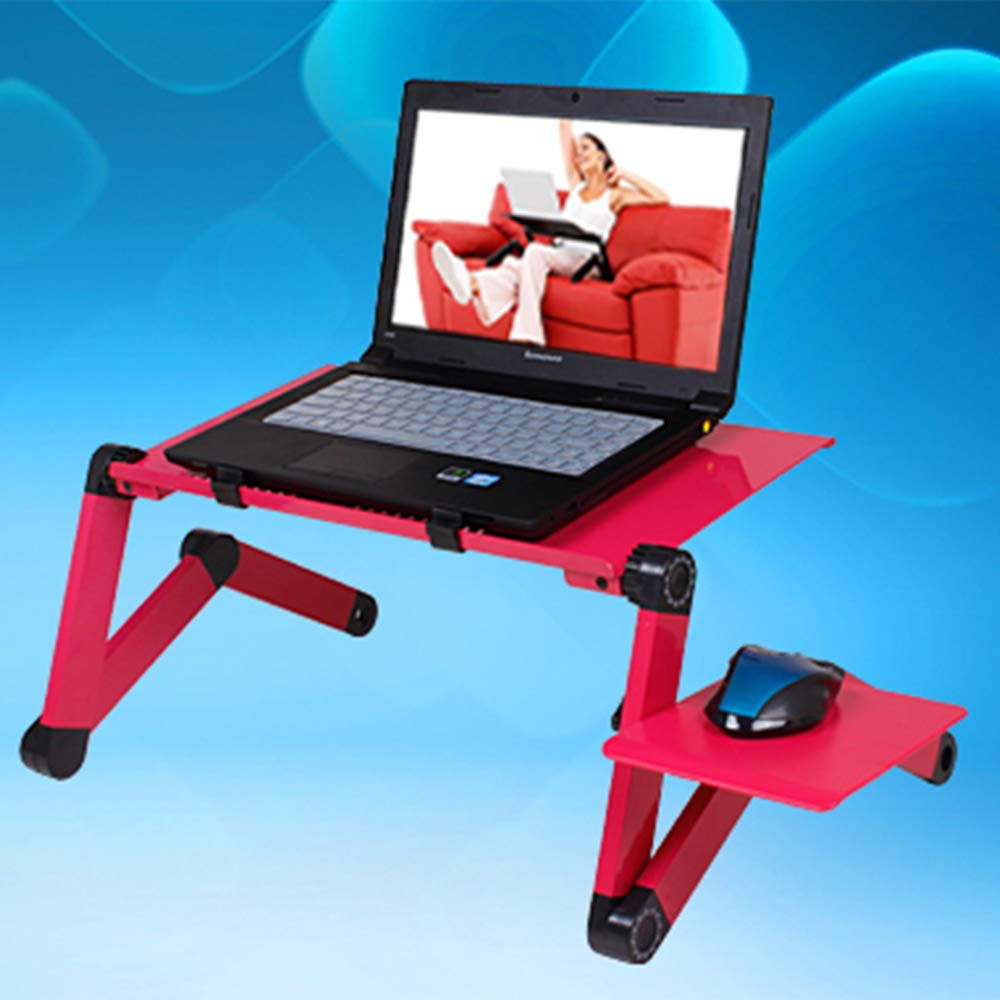 Laptop Stands Adjustable&nbsp;Lap Desks Portable Laptop Bed Table with Cooling Fans & Mouse Pad for Couch, Bed, Sofa