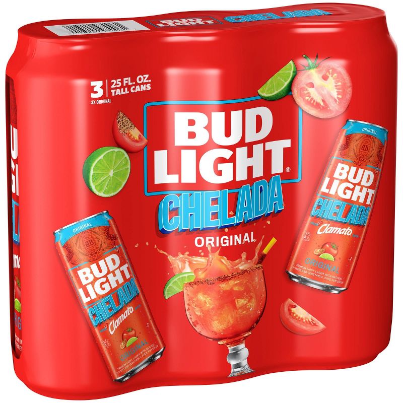 Bud Light & Clamato Chelada - 3pk/25 fl oz Cans