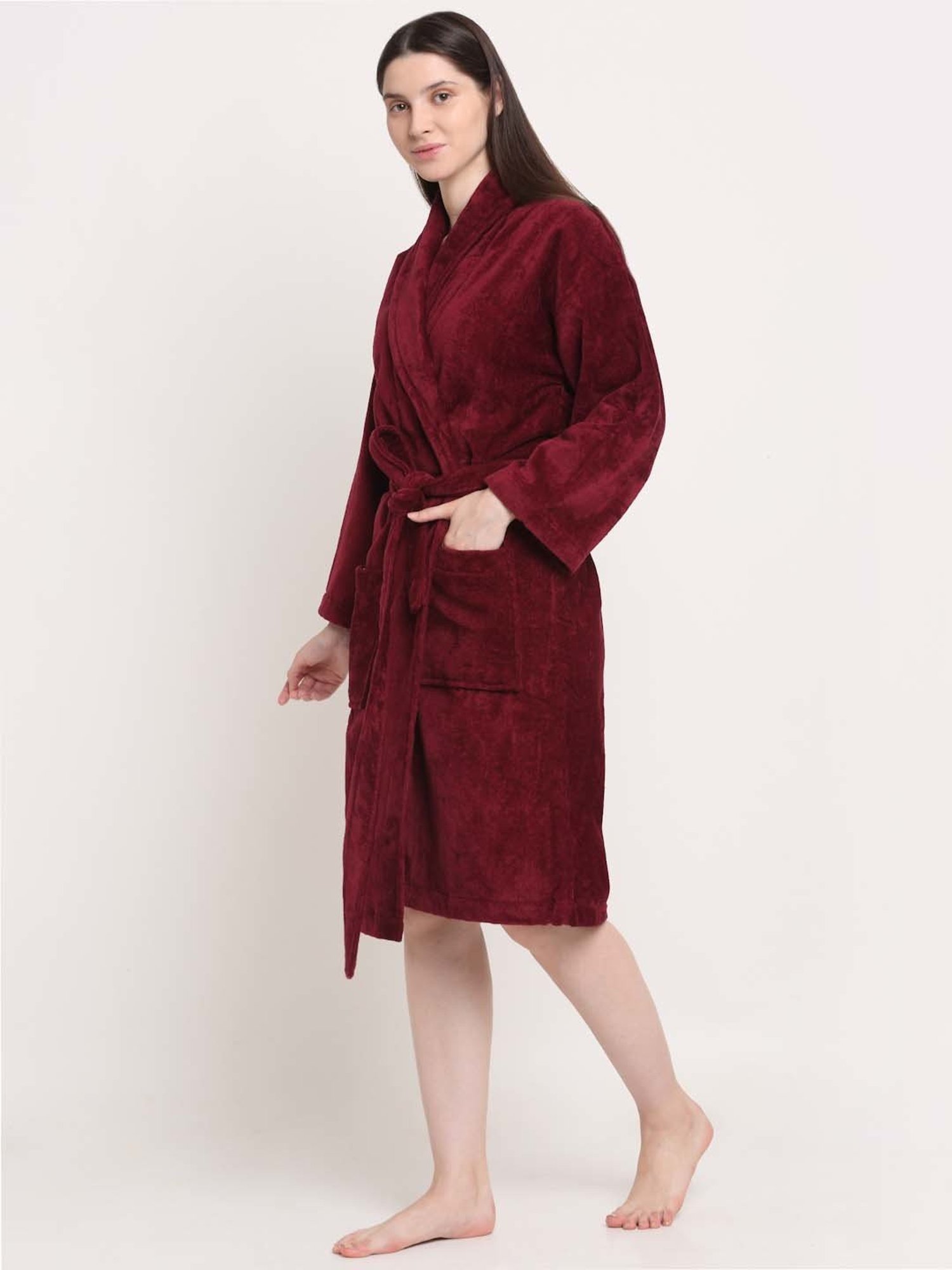 Trident Comfort Living Grey Cotton 380 GSM Bathrobe