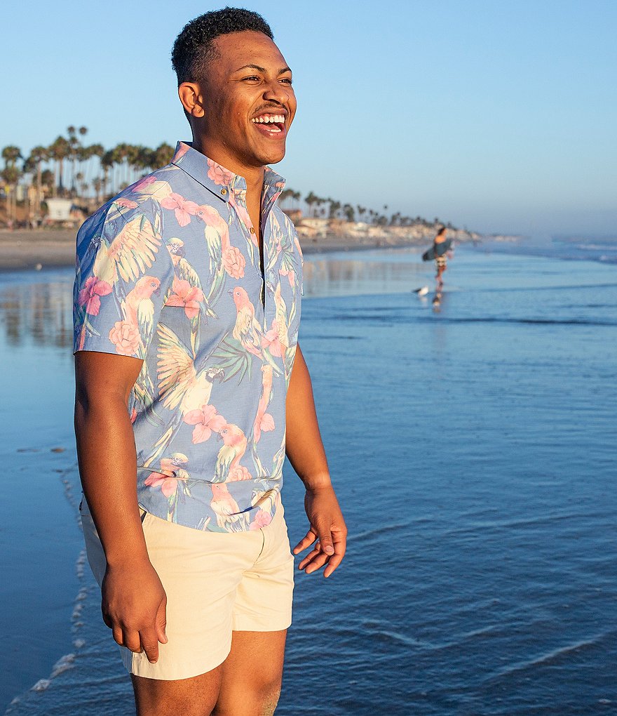 Redsand Elastic Waist Colorblock 20#double; Outseam Volley Shorts