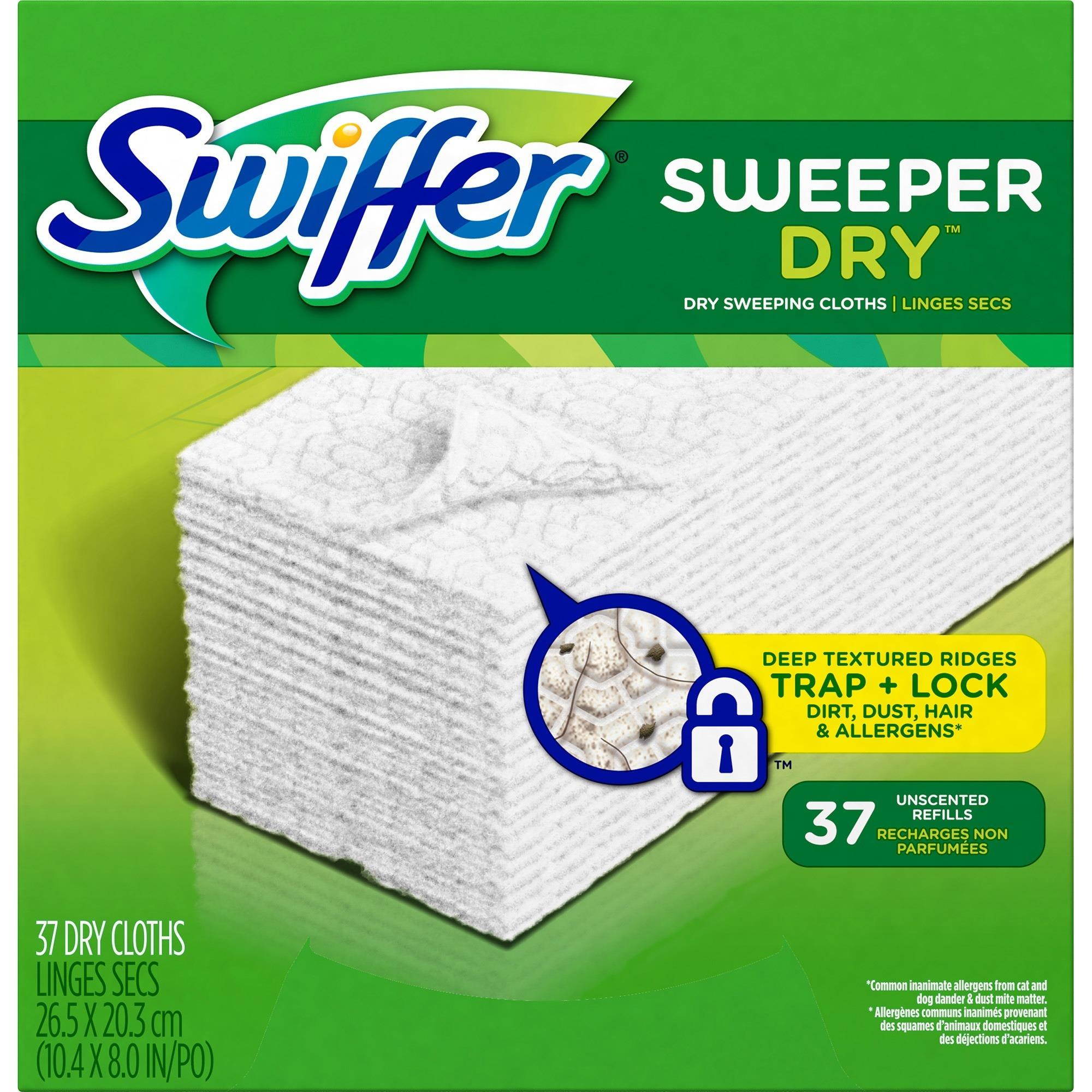 Procter & Gamble Swiffer Sweeper Dry Cloth Refill 37Shts/BX White 82822