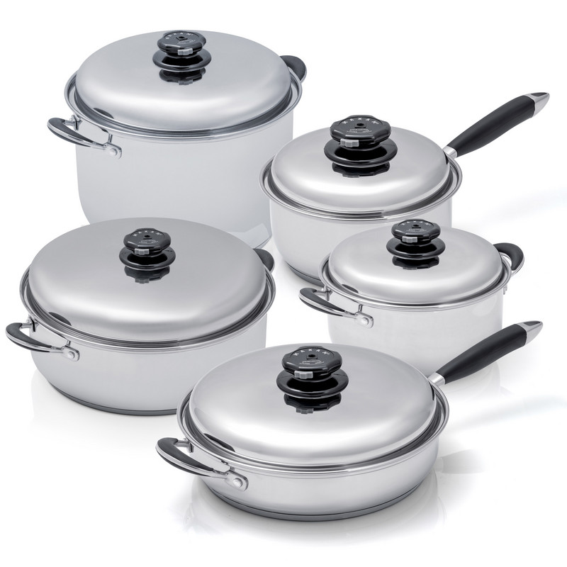 ScanPan Classic Black Recycled Aluminum 2-Piece Fry Pan Set 