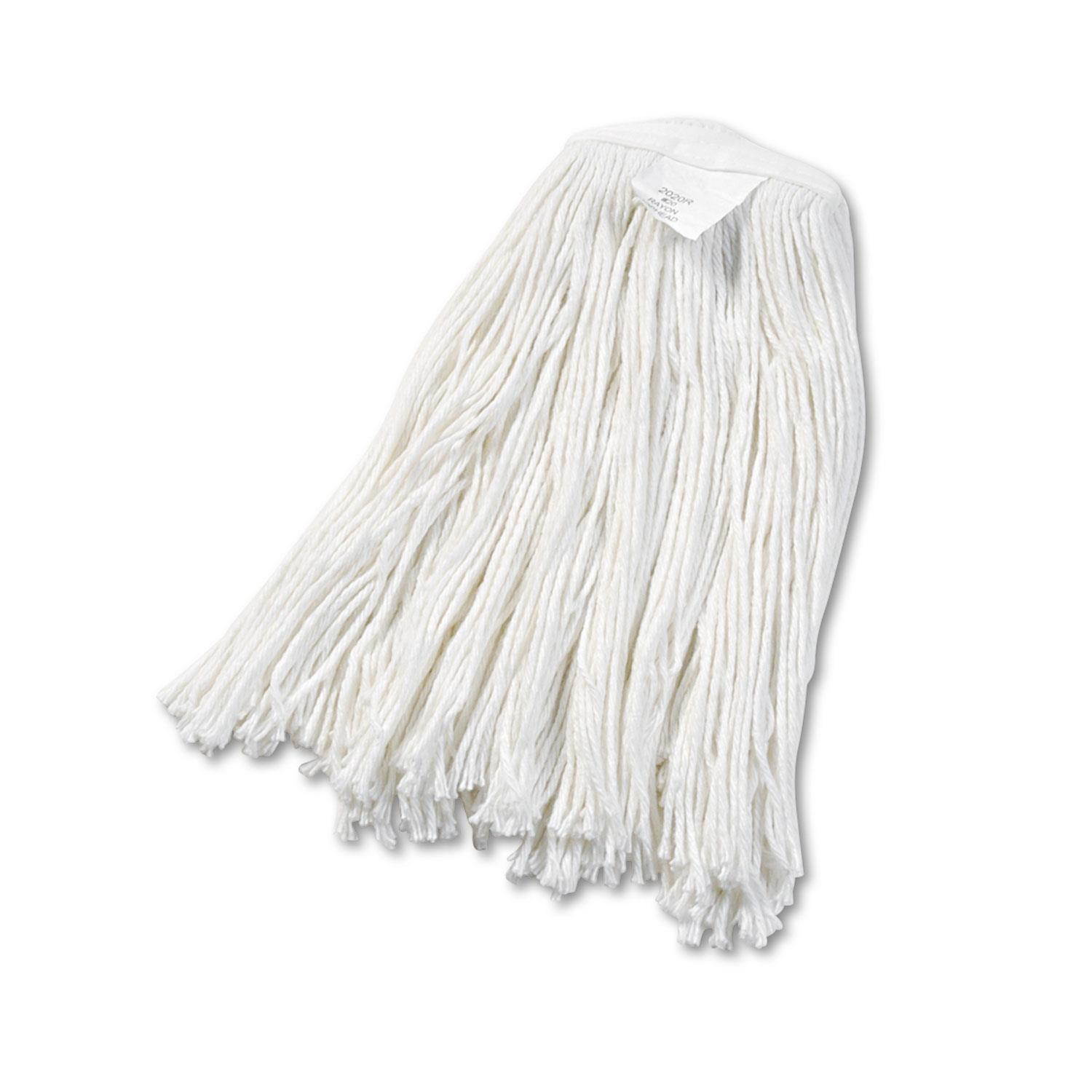 Boardwalk Cut-End Wet Mop Head Rayon No. 20 White 2020REA
