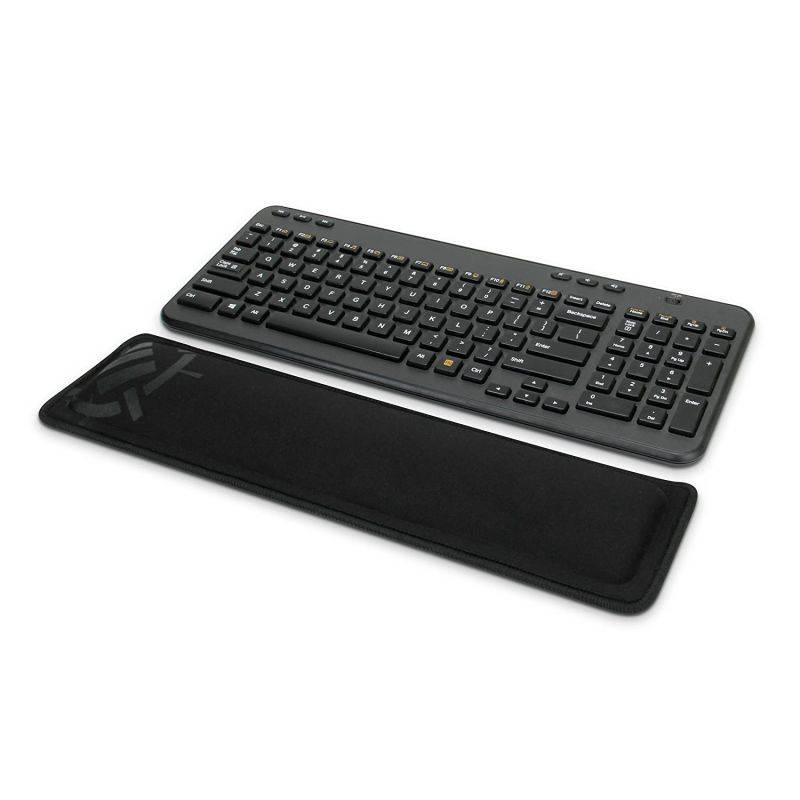 ENHANCE Compact Bluetooth Keyboard Wrist Rest Pad with Soft Memory Foam Support for Bluetooth Keyboards - Anti-Fray Stitching, Non-Slip Base, Gaming Wrist Rest Decal - Thick 1 inch Padding