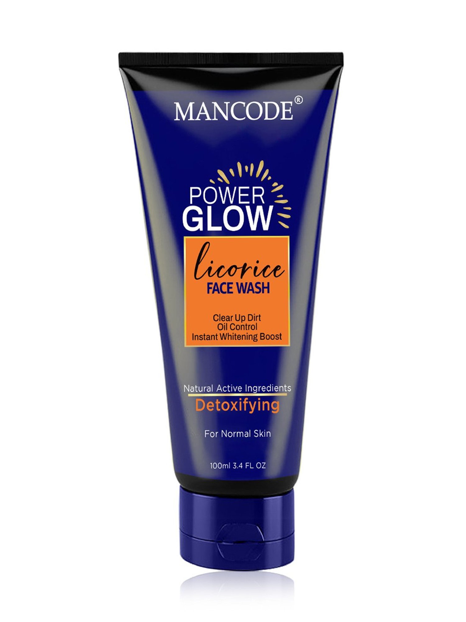 Mancode Power Glow with Licorice Face Wash for Men - 100 ml