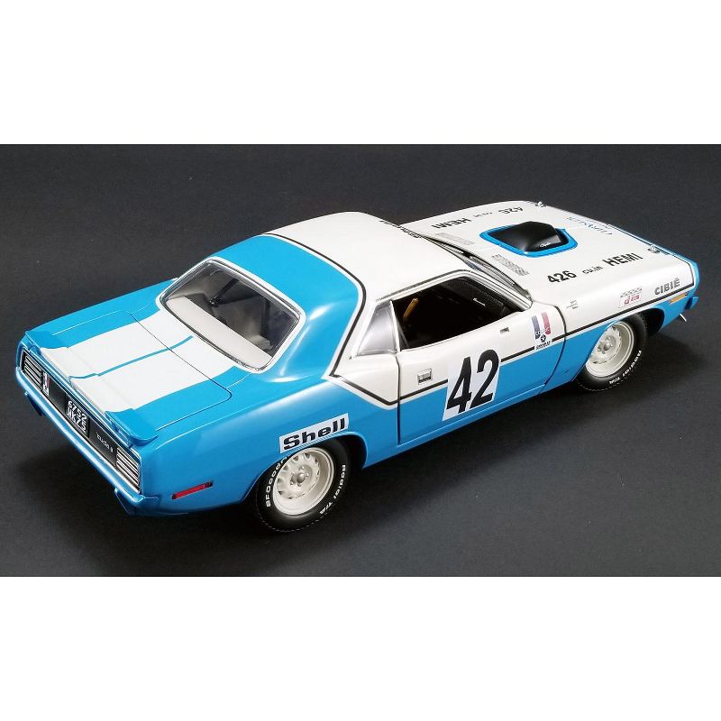 1970 Plymouth Hemi Barracuda #42 Henri Chemin "Chrysler of France" Ltd Ed 696 pcs 1/18 Diecast Model Car by Acme