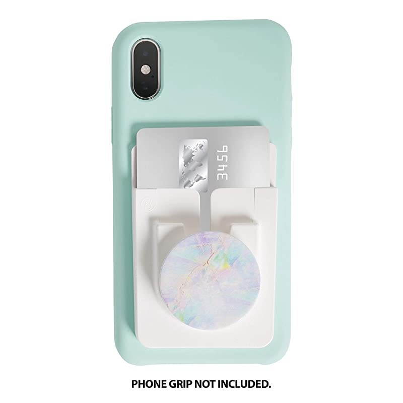 Phone Credit Card Holder Phone Wallet Stick On Phone Back Pocket StickOn Wallet Cellphone Phone ID Wallet iPhone Cardholder Cell Phone with Wallet Case