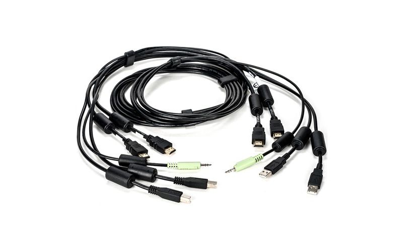 Vertiv Avocent USB Keyboard and Mouse, Dual HDMI and Audio Cable, 6 ft. for Vertiv Avocent SV and SC Series Switches