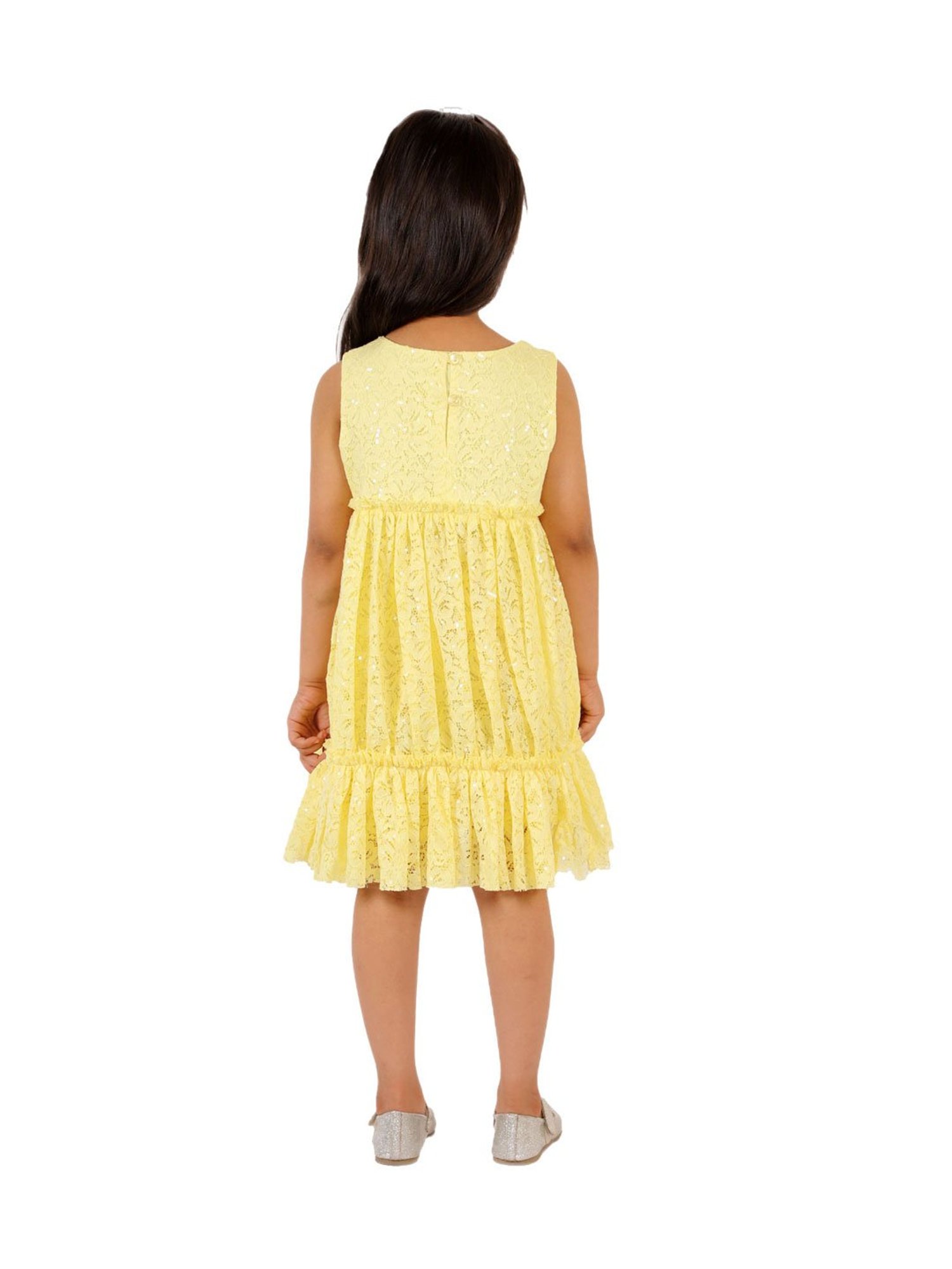 KidsDew Kids Yellow Lace Dress