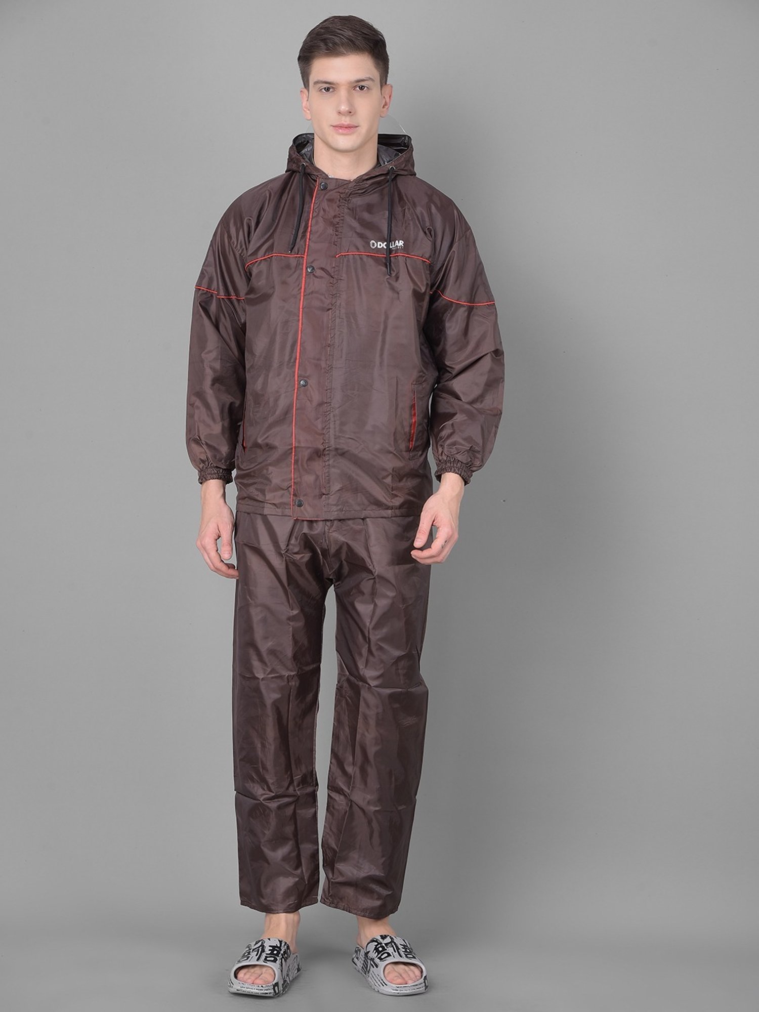 Dollar Brown Regular Fit Raincoat Set