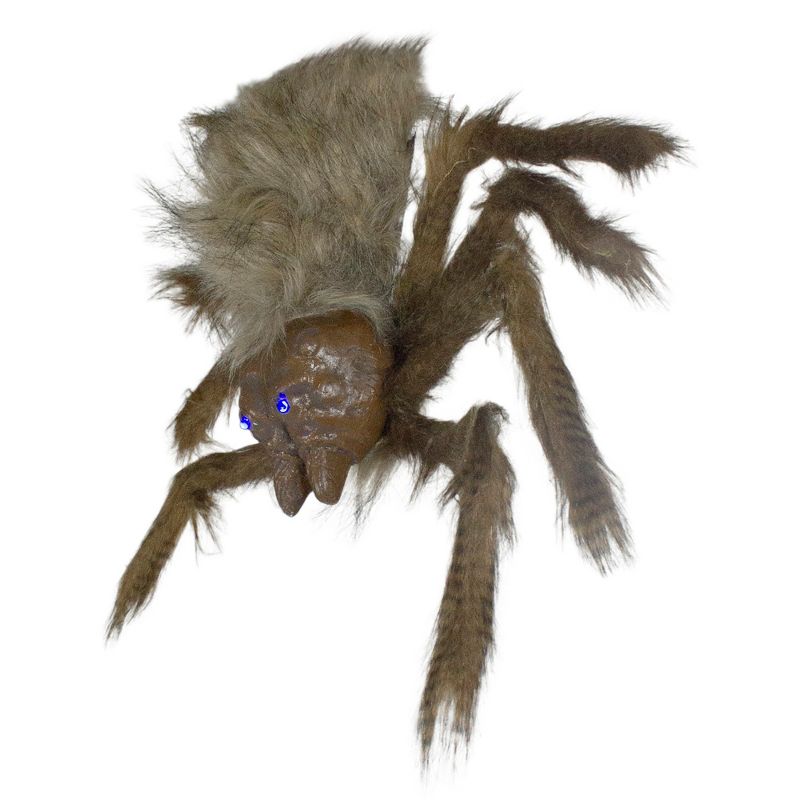 Northlight 24" Brown Floating Spider with LED Eyes Halloween Decoration