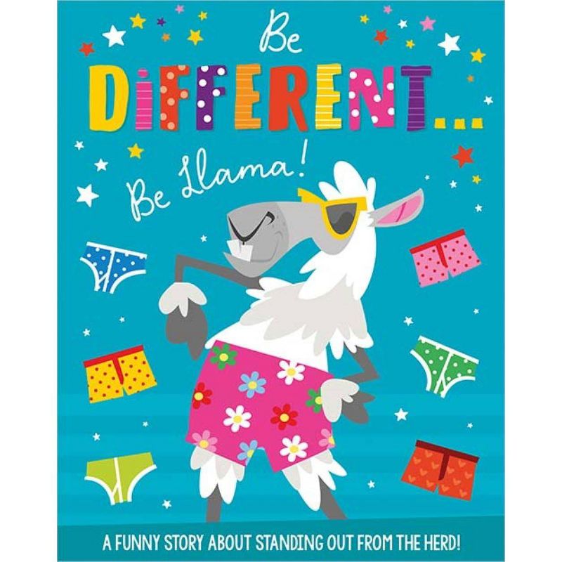 Be Different. Be Llama. (Oversized Book) -  by Rosie Greening (Hardcover)