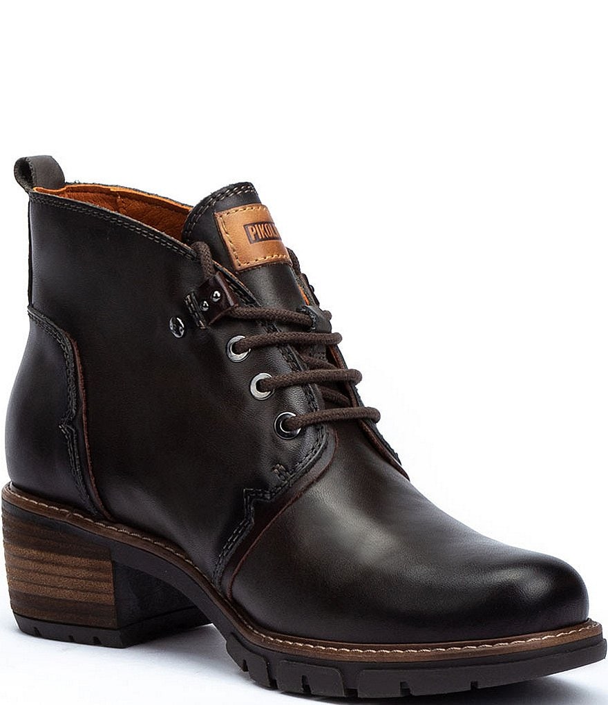 Pikolinos San Sebastian W1T Leather Lace-Up Booties