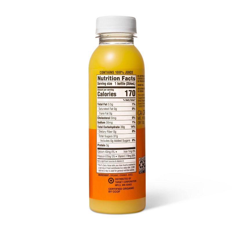 Organic Orange Juice - 12 fl oz - Good & Gather™