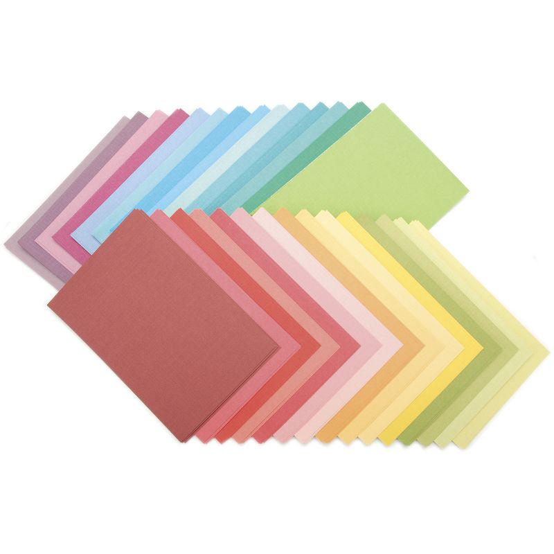 DCWV Single-Sided Mat Stack 4.5"X6.5" 87/Pkg-Brights, White Core, 29 Colors/3 Each