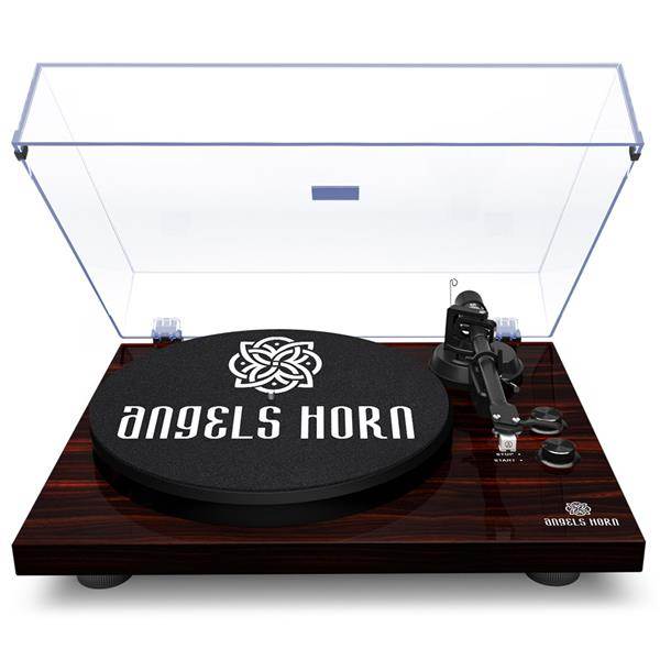 Record Player Stereo Turntable with Built-in 2-Speed Phono Preamp and Belt Drive