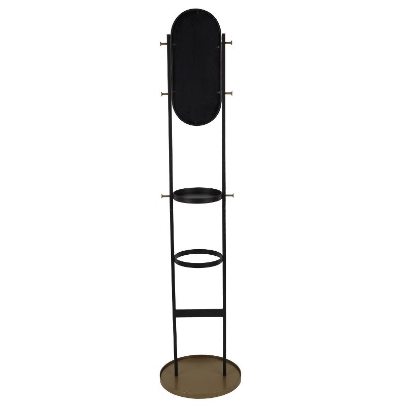 Quatro Umbrella Stand & Coat Rack Steel - Adesso